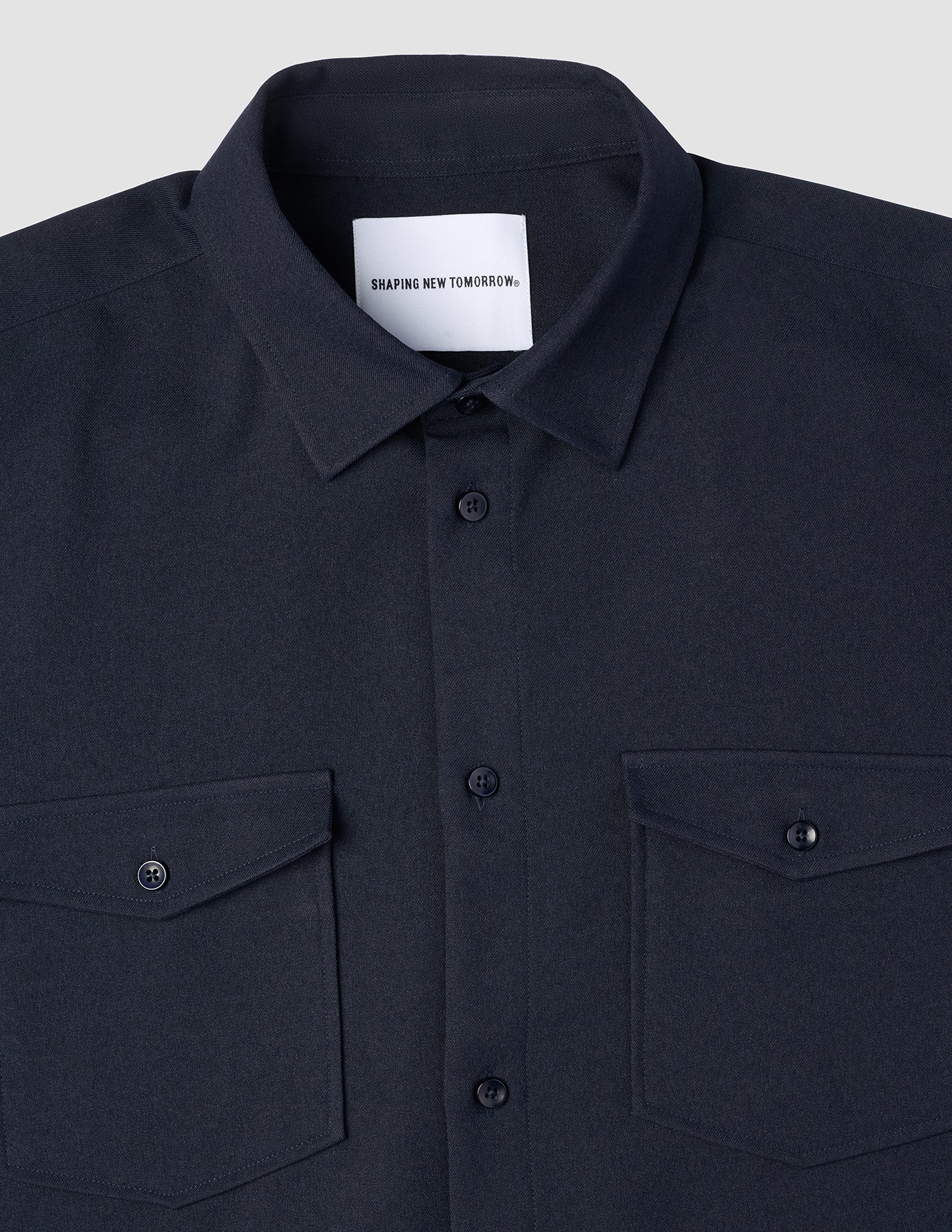Effortless Overshirt Dark Navy